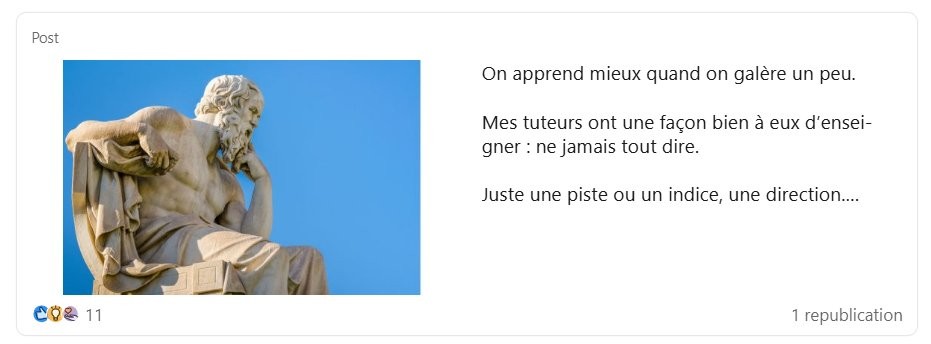 Post LinkedIn d'Ilyes Bouanani